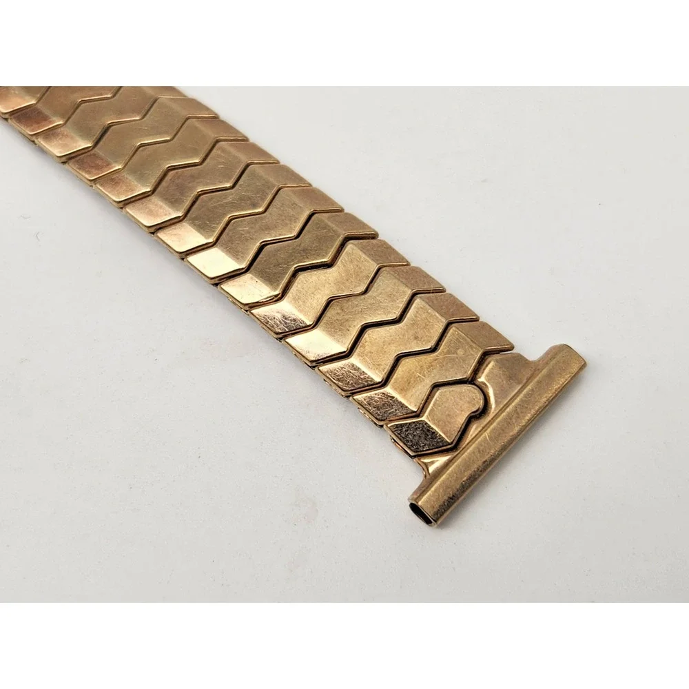 Vintage Speidel 12.8 mm Goldtone Wristwatch Expansion Bracelet - for 19mm